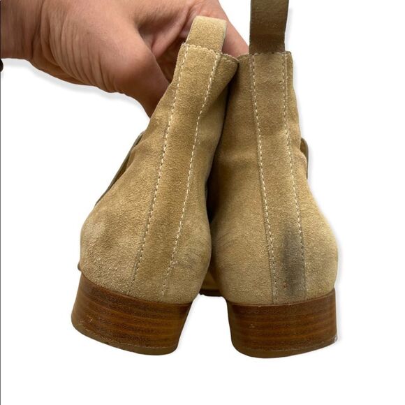 Tabitha Simmons Early Light Tan Suede Bootie - Picture 7 of 13